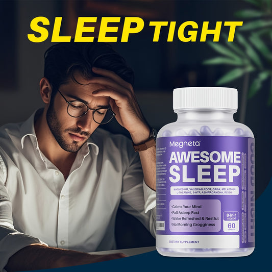 MEGNETA Awesome Sleep Supplement Melatonin 10mg (60 Capsule)