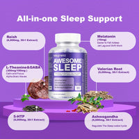 MEGNETA Awesome Sleep Supplement Melatonin 10mg (60 Capsule)